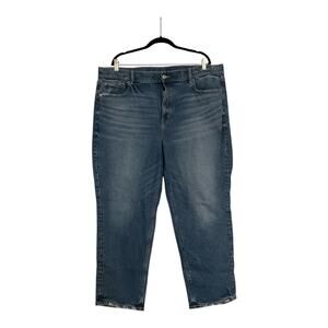 American Eagle Jeans Women 20 Short Blue Super High-Rise Straight